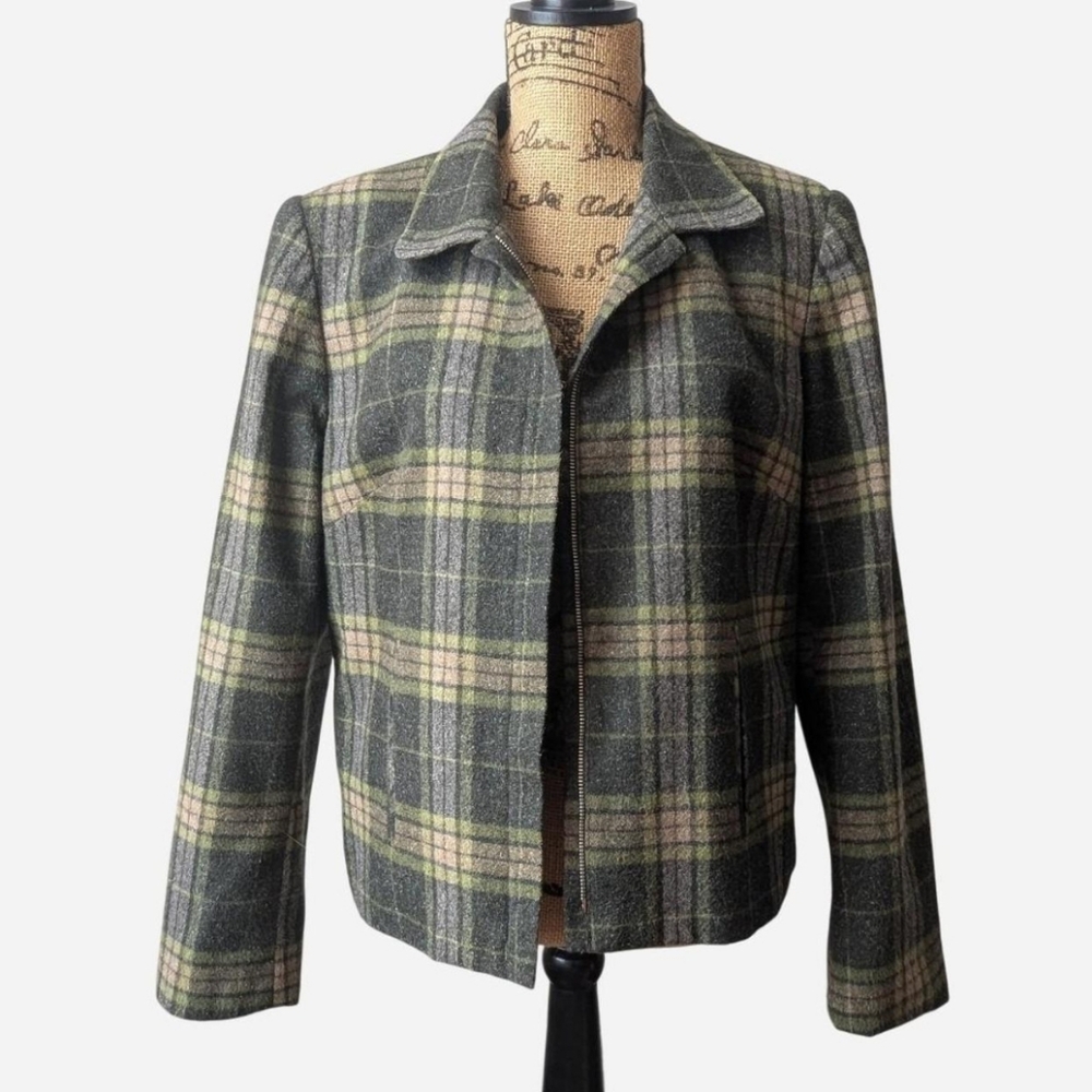 Plaid Lined Suit Jacket